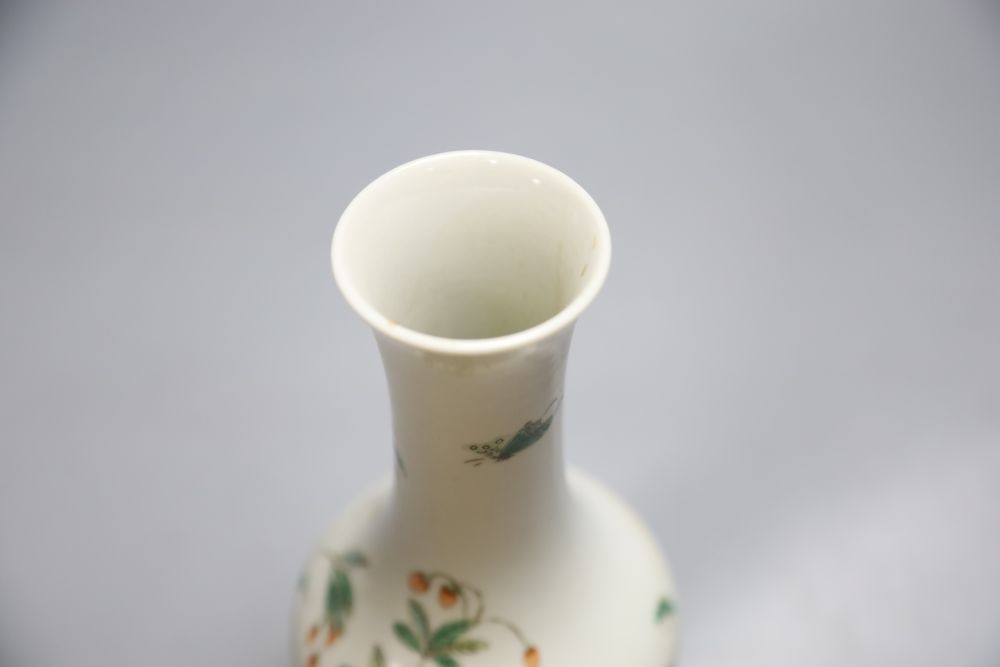 A Chinese famille rose vase